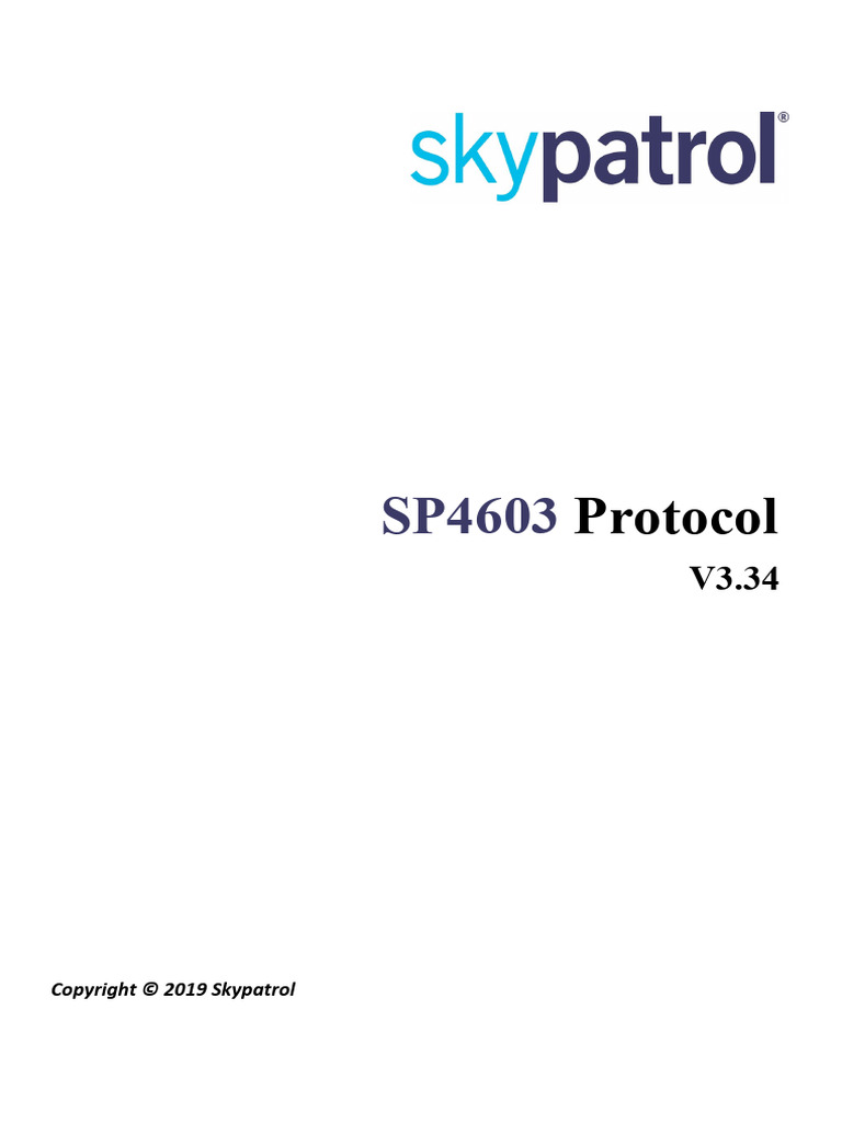SP4603NS Protocol V3.34 | PDF