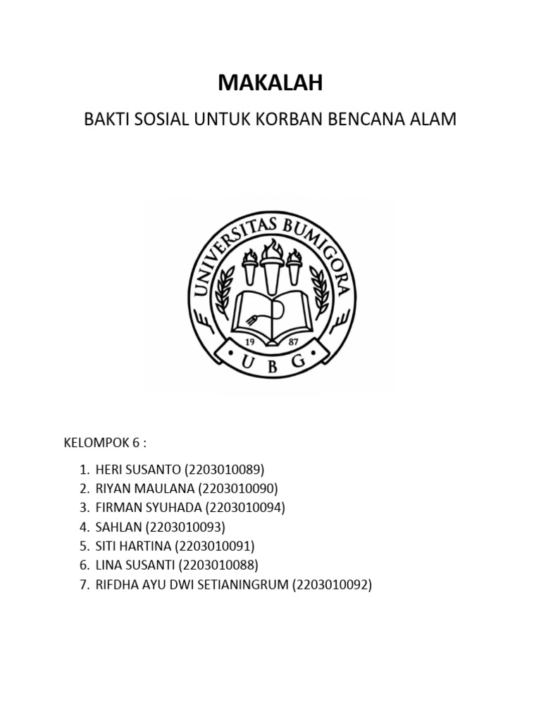 contoh makalah kelompok yang benar dan mudah dipahami