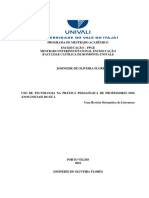 Uso de Tecnologia Na Prática Pedagógica Dissertação