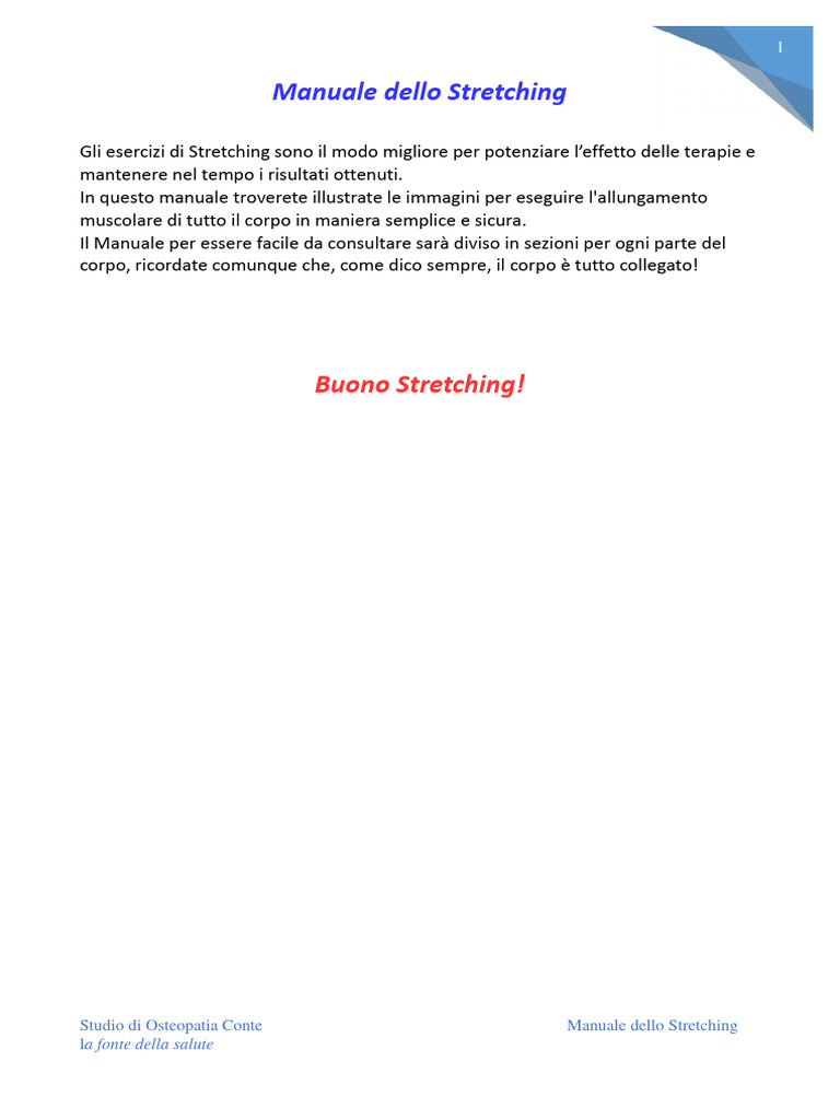 Manuale Stretching Pdf