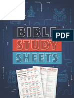 Bible Study Sheets