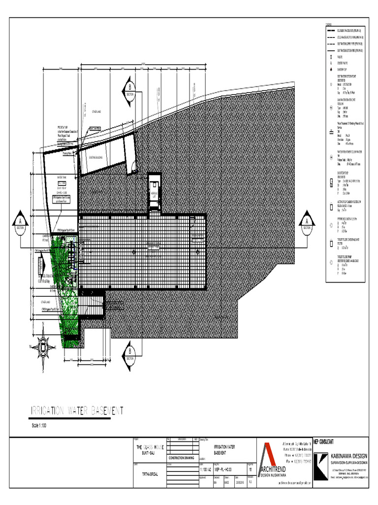 IRRIGATION WATER INSTALLATION BASEMENT AR NB 01 Floor Plan PDF
