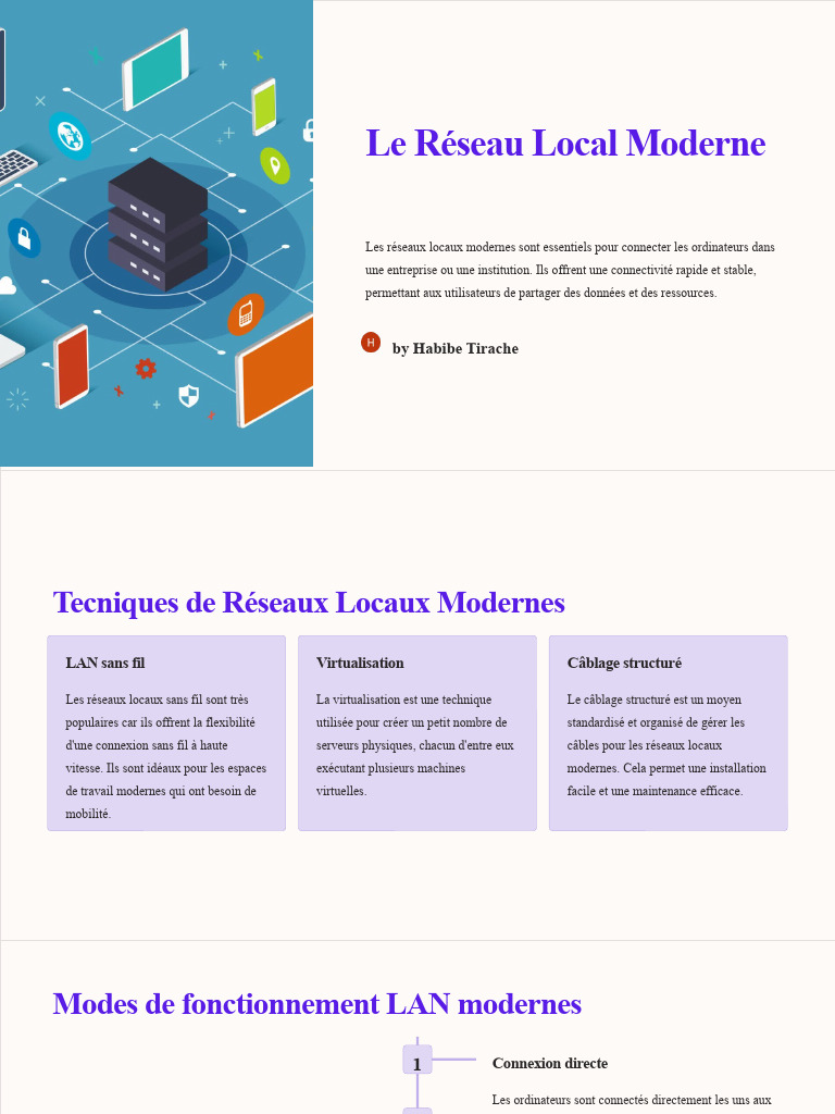 Le Reseau Local Moderne PDF Réseau local Système de noms de domaines