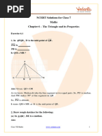 Class 7 Maths NCERT Solutions For Chapter 6 - The Triangle and Its Properties