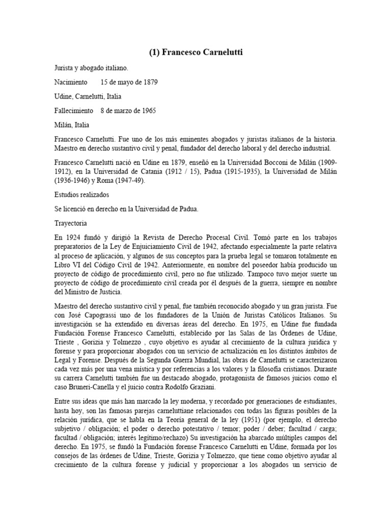 1 Francesco Carnelutti PDF Justicia Crimen y violencia