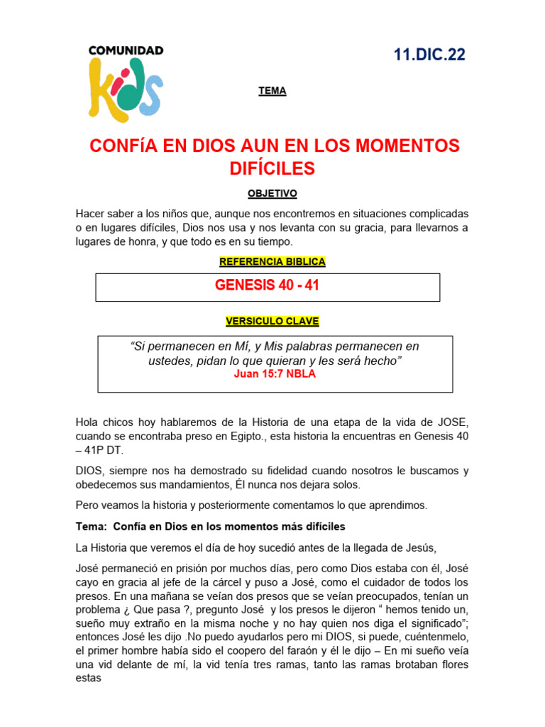 Confía en Dios en momentos difíciles | PDF | Religión y espiritualidad