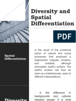 Diversity and Spatial Differentiation