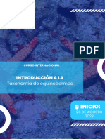 EX BROCHURE Introducción A La Taxonomía de Equinodermos