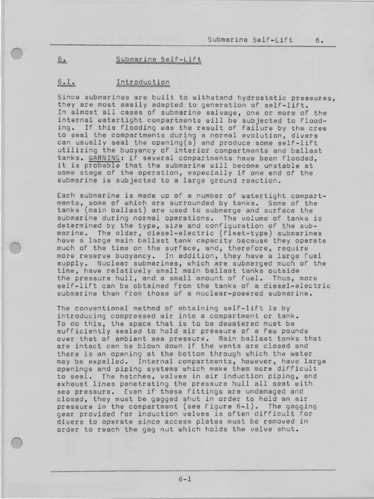 Sub Salvage Manual 06 PDF Submarines Marine Salvage