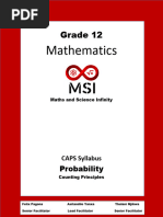 Counting Principles Revision Booklet