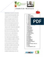 Keys To A HealthE Life Word Search