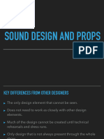 Sound Design and Props