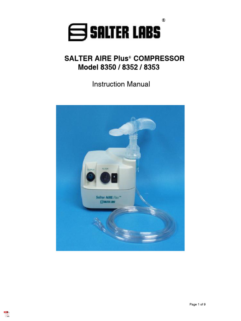 Manual Nebulizar Salter Labs | PDF