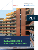 Mtech in Data Science and Machine Learning