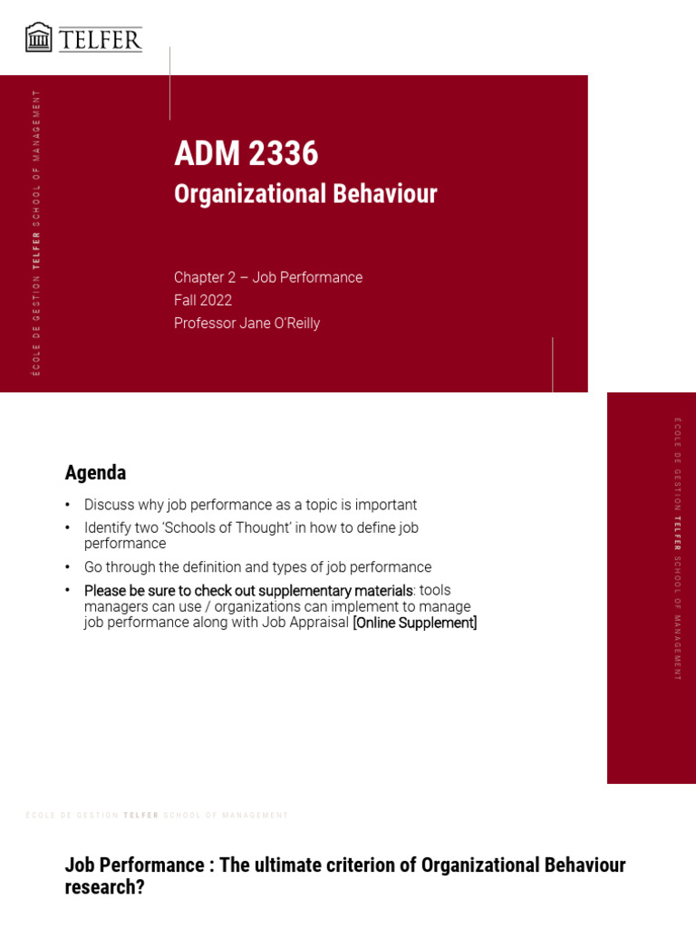 Chapter 2 job performance to post pdf