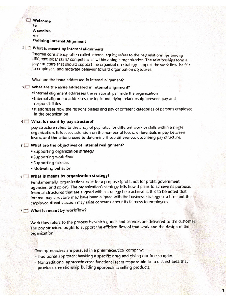 Internal Alignment PDF