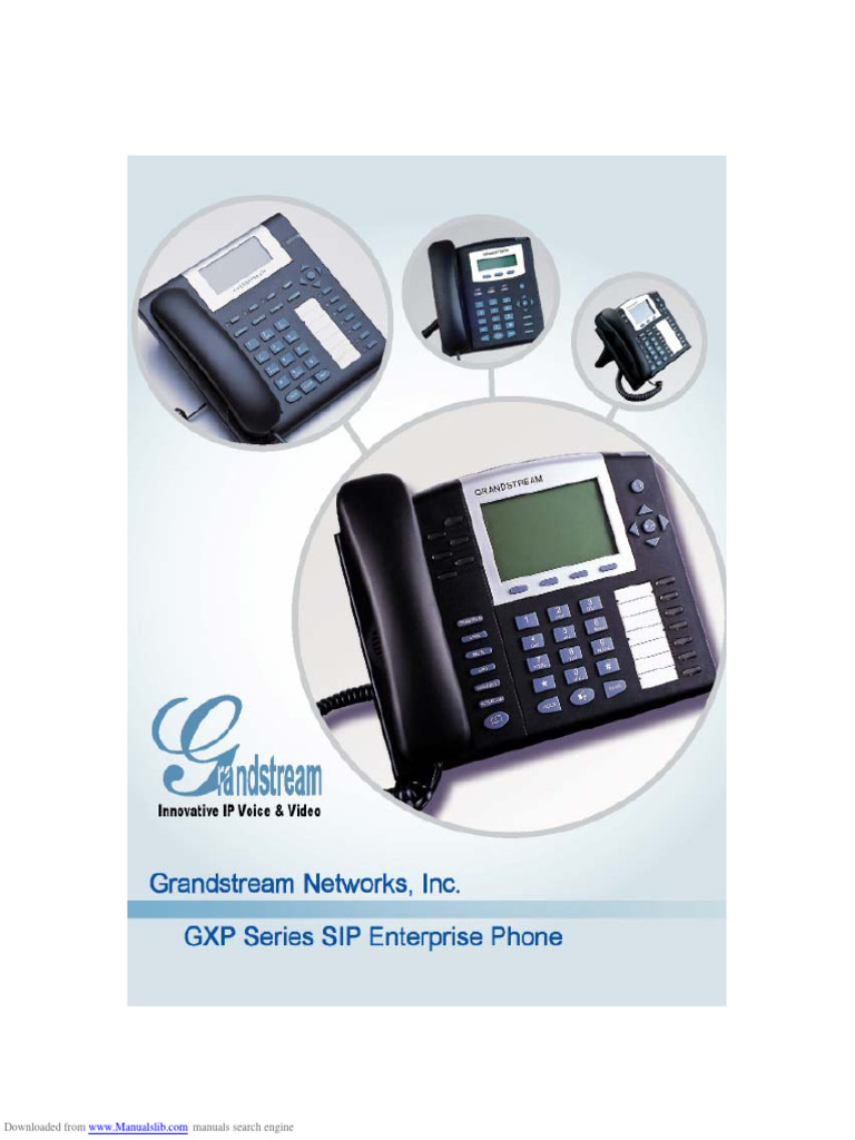 Manual Grandstream gxp2010 | PDF