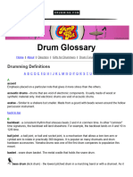 Drum Glossary and Terms