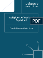 Peter B. Clarke, Peter Byrne (Auth.) - Religion Defined and Explained-Palgrave Macmillan UK (1993)