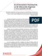 Llamamiento Al Encuentro Nacional de Estudiantes de Educación Superior 3