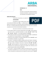 Informe 4-2022 ARBA (Partición y Adjudicación Judicial Hereditaria)