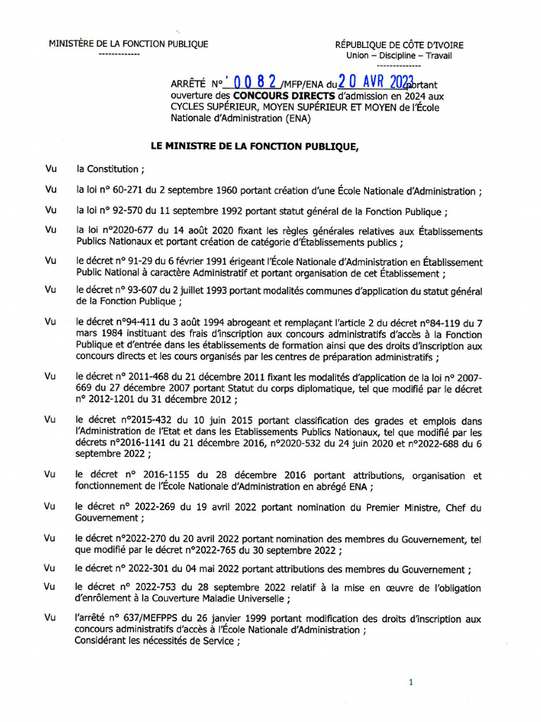 Ena Arrete Directs 2023 | PDF