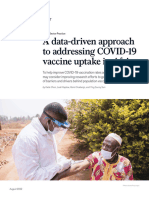 A Data Driven Approach To Addressing Covid 19 Vaccine Uptake in Africa