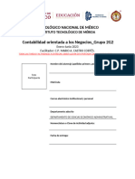 Contabilidad Orientada A Los Negocios - Grupo 2G2: Tecnológico Nacional de México