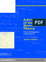 A Primer of Analytic Number Theory From Pythagoras to Riemann (Jeffrey Stopple)