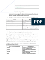 Marin. Una Gramatica para Todos. Cap. 1 Guia de Lectura 1