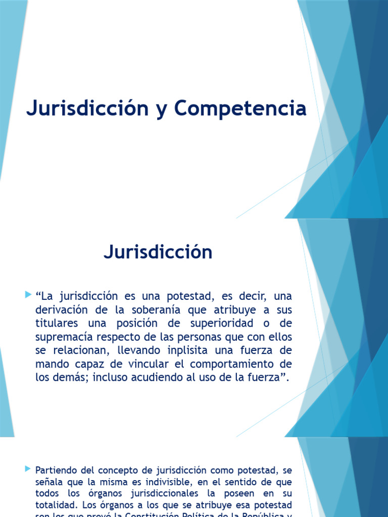 1 - Jurisdicción y Competencia | PDF