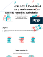 NOM-073-SSA1-2015, Estabilidad de Fármacos y Medicamentos, Así Como de Remedios Herbolarios.