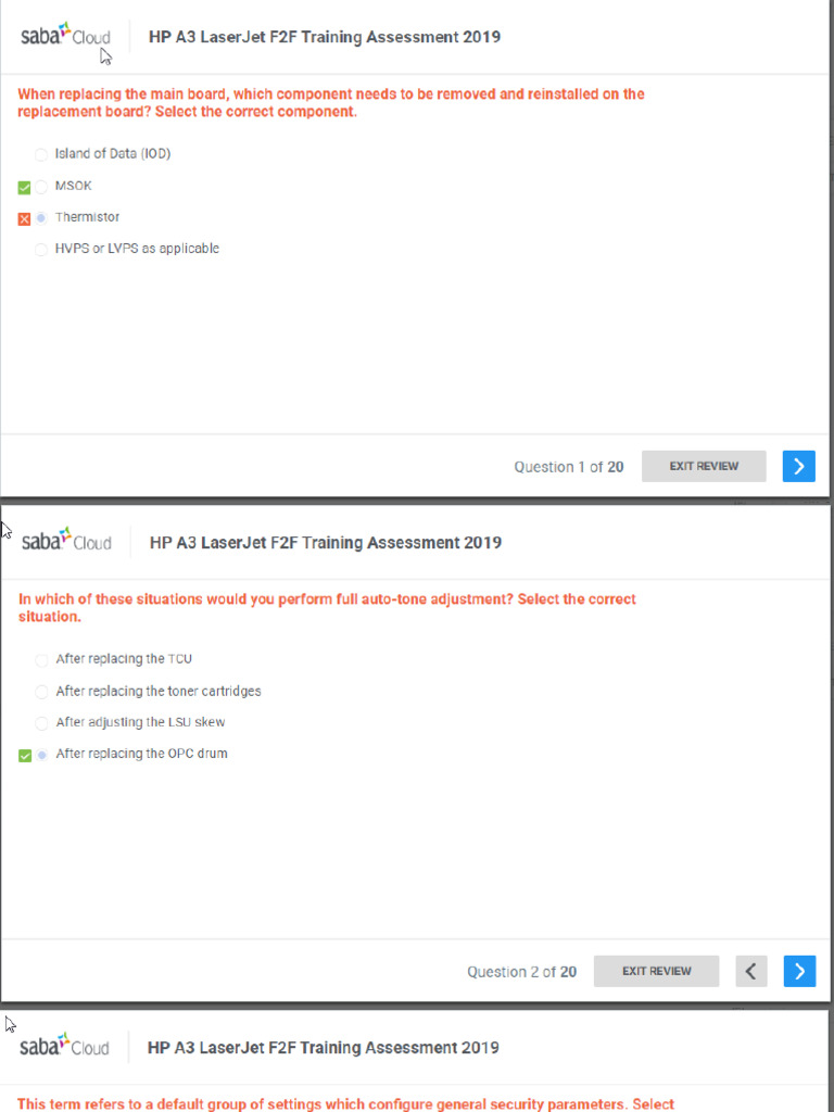 Hp a3 laserjet f2f training assessment 2019 pdf pdf