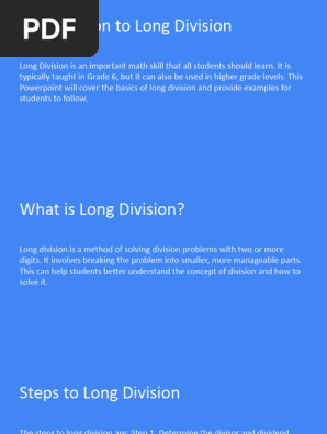 Long division 
