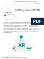 What Really Is The Difference Between AR - MR - VR - XR - by North of 41 - Medium