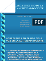 Docentes - Sobrecarga - Voz