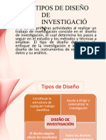 Tipos - Diseño de Investigación