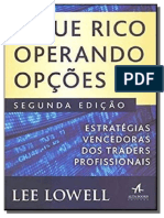 Fique Rico Operando Opções - Estratégias Vencedoras Dos Traders Profissionais - Lee Lowell