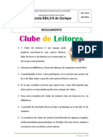 Regulamento Clube de Leitores