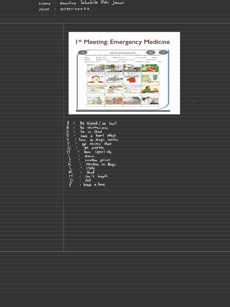 Medical Emergency Dialogues Guide | PDF | Health Sciences | Causes Of Death