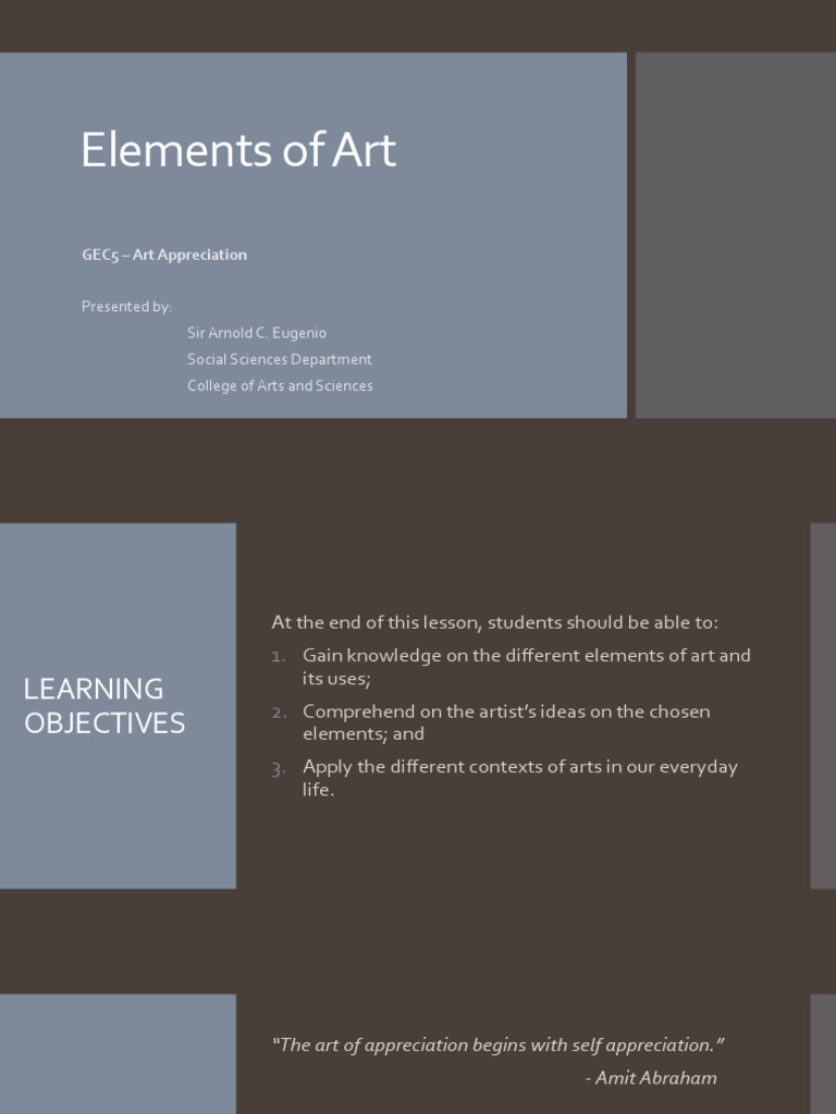 Elements of Art | PDF