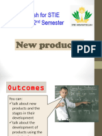 NEW PRODUCT and PAST TENSE