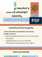 Module 15 - Applying Newtons Law of Universal Gravity
