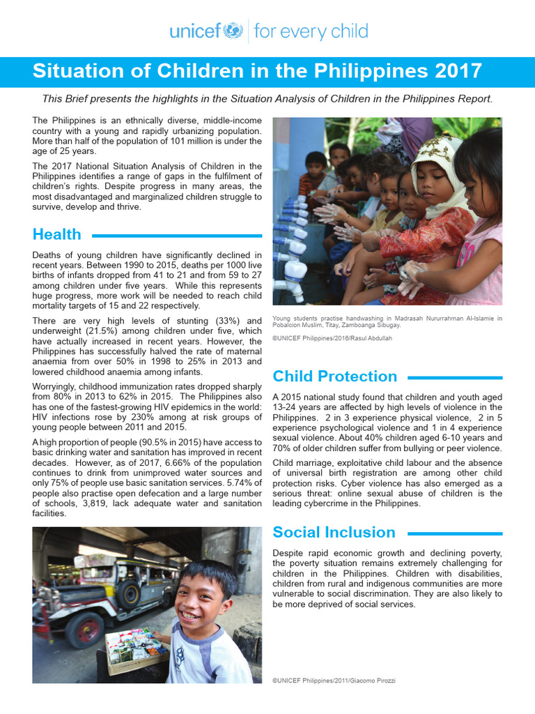 Children and Poverty in the Philippines | PDF | Poverty | Poverty ...