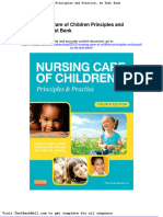 2012 Nursing Care of Children Principles and Practice 4e Test Bank Full Download