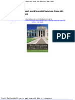 Bank Management and Financial Services Rose 9th Edition Test Bank Full Download