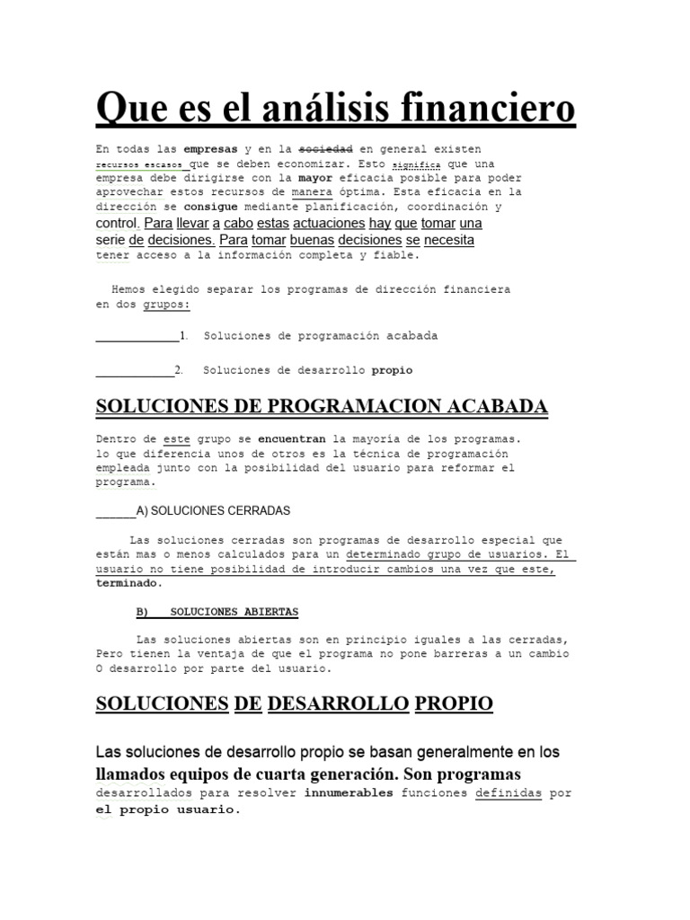 Análisis Financiero y Soluciones de Programación | PDF | Finanzas y dinero