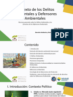 Sesion I Contexto Delitos y Defensores Ambientales 081021