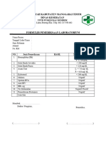 Formulir Pemeriksaan Laboratorium