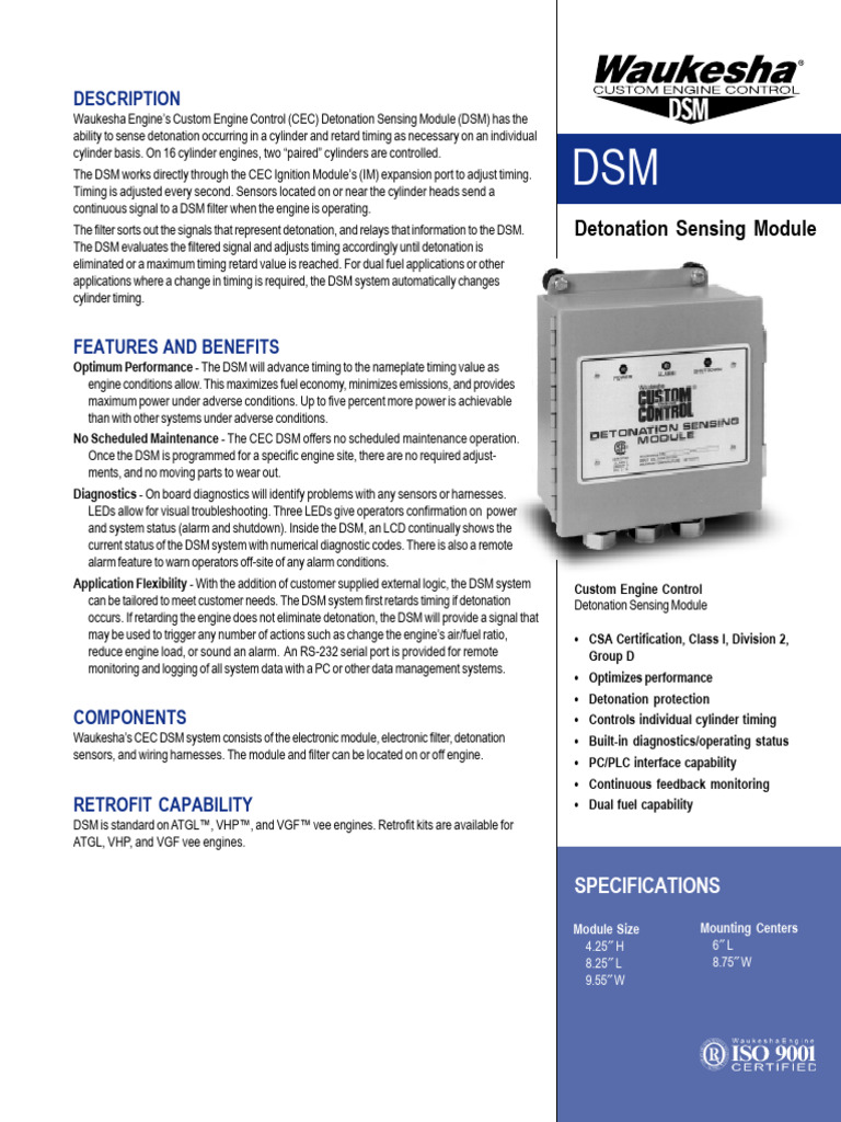Description Detonation Sensing Module PDF